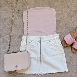 NEW Express Pink Strapless Tube Top Bodysuit NWT Women's Tank Top Contour Small